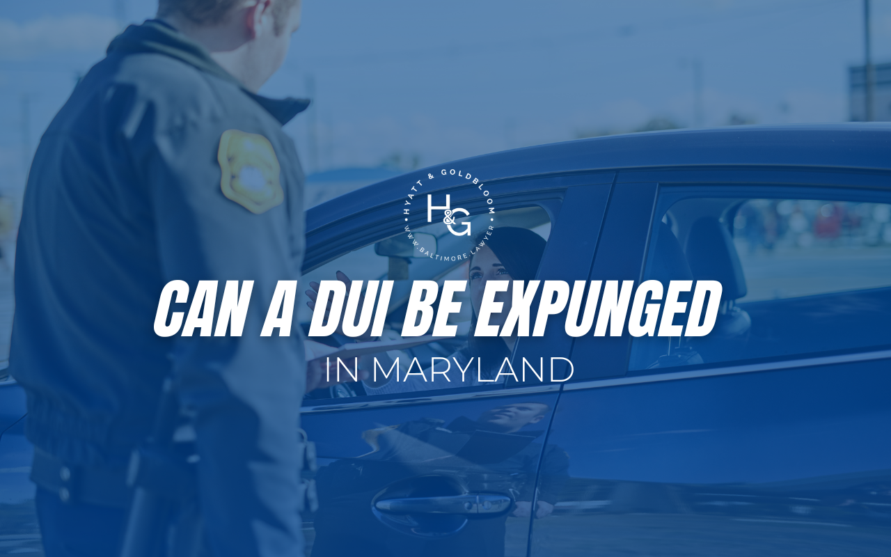 Can a DUI Be Expunged in Maryland